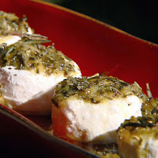 Lemon Rosemary Marinated Goat Cheese
