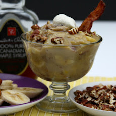 Maple Pecan Banana Pudding with Bacon