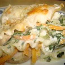 Easy Spinach Lasagna with White Sauce
