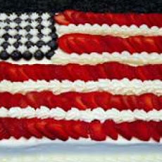 Red, White and Blue Strawberry Shortcake