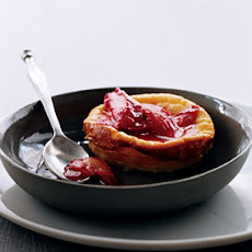Ricotta Puddings with Glazed Rhubarb