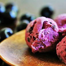 Cherry Ice Cream with Chocolate Chips