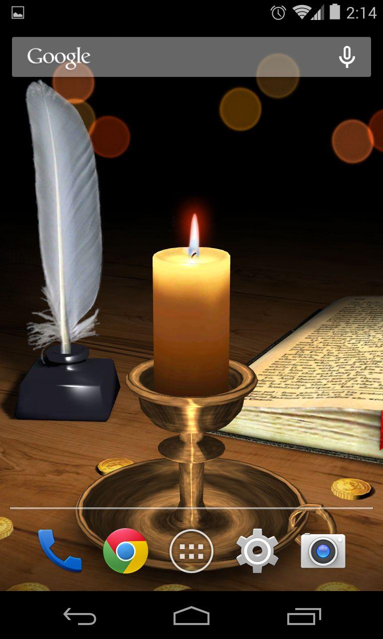 Android application Melting Candle Live Wallpaper screenshort