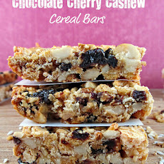 White Chocolate Cherry Cashew Cereal Bars