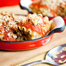 Eggplant and Pine Nut Rolled Lasagna