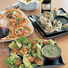Indian-Spiced Chicken Kebabs with Cilantro-Mint Chutney