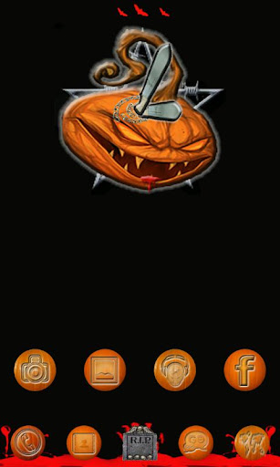 Halloween Evil Pumpkin Clock