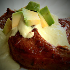 Ginger Lamb Cutlets with Apple and Avocado Cream