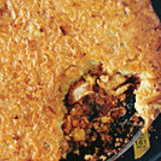 Cornbread-Topped Bourbon BBQ Chicken