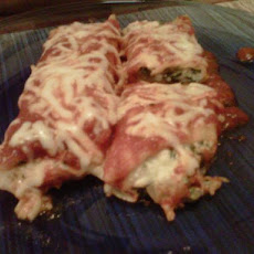 Spinach Cheese Manicotti (Meatless)