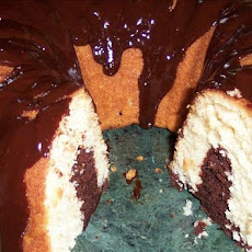 Vanilla-Fudge Marble Cake