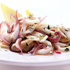 Squid and Mussel Salad