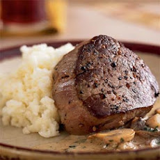 Beef Tenderloin with Mushroom Gravy