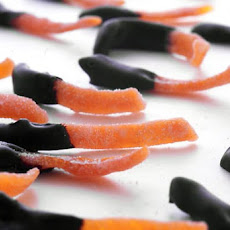 Chocolate-Dipped Candied Orange Peel Recipe