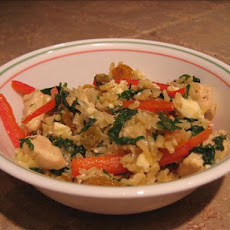 Mediterranean Spinach and Rice