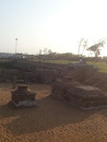 Basement of Stone Pillars Mahabalipuram