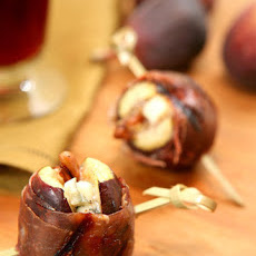 Grilled Prosciutto-Wrapped Figs with Blue Cheese and Pecans