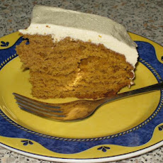 Pumpkin Spice Cake With Honey Frosting