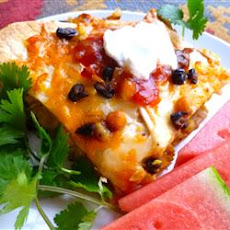 Bean and Honey Burrito Casserole