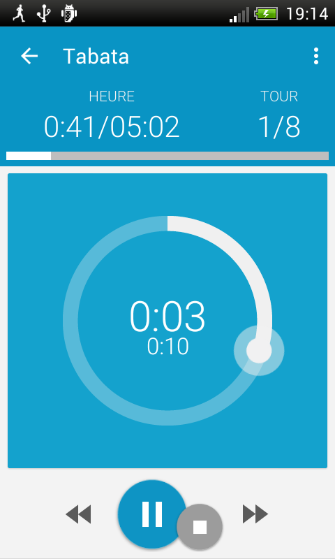 Android application HIIT - interval workout PRO screenshort