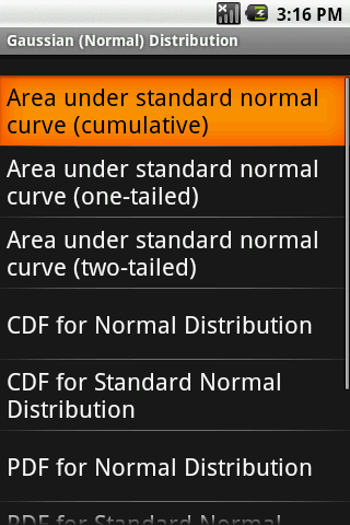 Gaussian Normal Distribution