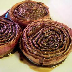Roasted Red Onions with Balsamic Vinegar