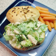 Caesar Salad Sandwiches With Chicken