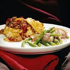 Turkey Sloppy Joes on Cheddar Buttermilk Biscuits