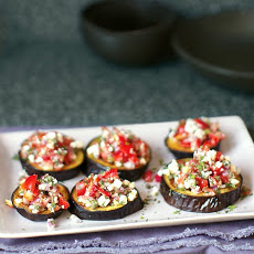 Roasted Eggplant with Tomato and Mint