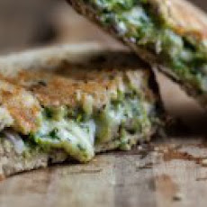 Pistachio-Parsley Pesto and Grilled Taleggio Cheese Sandwich