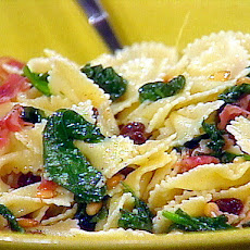 Farfalle with Pignole, Prosciutto, and Spinach