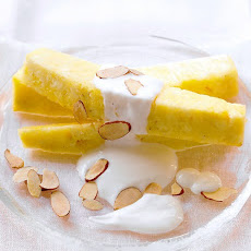 Ginger Yogurt Sauce on Pineapple