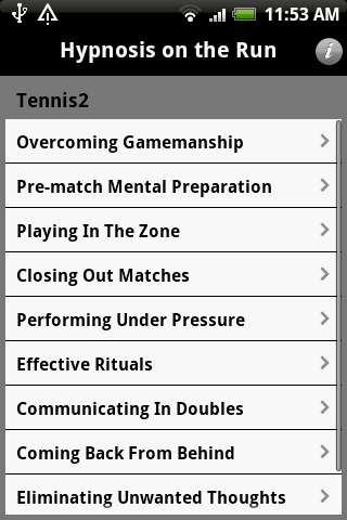Hypnosis OTR – Tennis 2