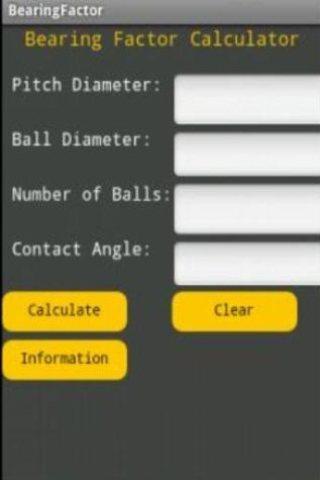 Bearing Factor Calculator