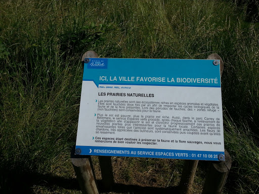 Panneau Les Prairies Narurelles Biodiversite