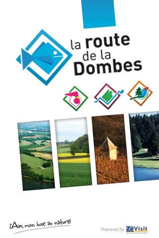 Route de la Dombes dans l'Ain