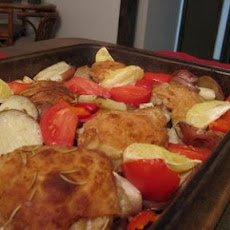 Chicken, Potato and Vegetable Bake