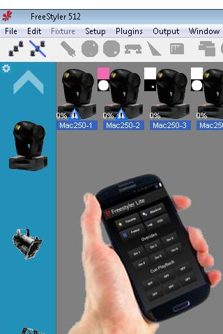 Android application Freestyler Dmx Remote (WIFI) screenshort