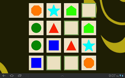 Shapes Memory Match