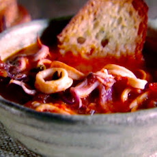 Calamari Stew with Garlic Toast