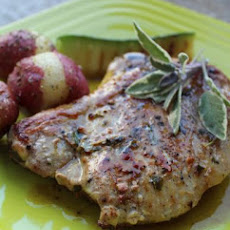 Pork Cutlets With Maple, Mustard and Sage Sauce