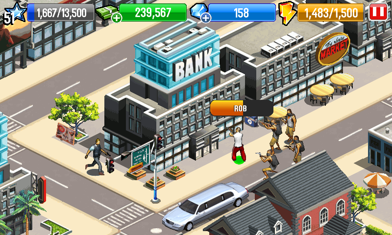 Android application Gangstar City screenshort