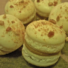 Candied Peanut Butter Macarons