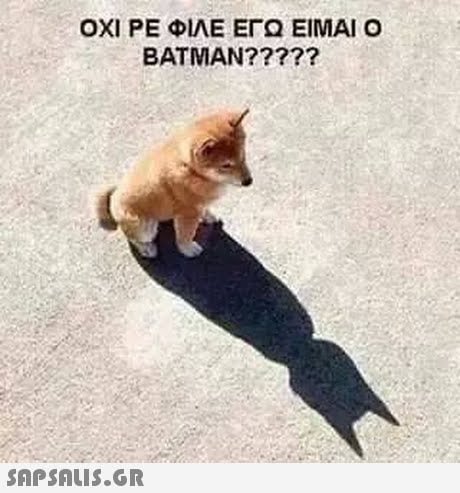 ΟΧΙ ΡΕ ΦΙΛΕ ΕΓΩ ΕΙΜΑΙ Ο BATMAN?????