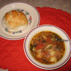 Italian Sausage Bean and Spinach Soup