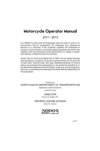 North Dakota Motorcycle Manual