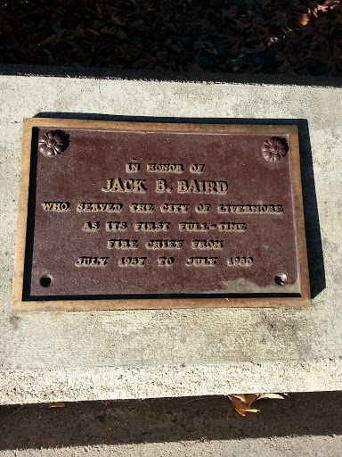 Jack B. Baird Memorial Plaque  