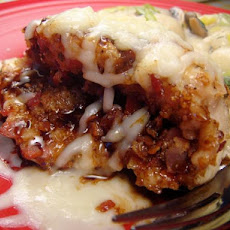 Provolone-Pancetta Stuffed Chicken With Balsamic Sauce