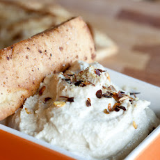 Curried Chips with Lemon Sunflower Spread