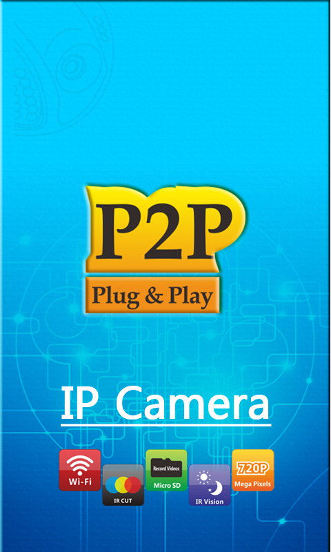 Android application P2PIPCAM screenshort